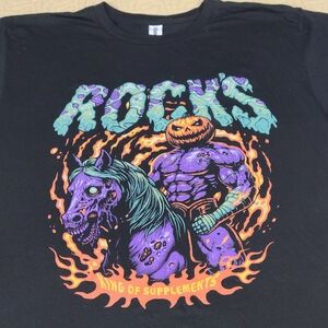 Rocks discount vitamin store Halloween  Buff Pump t shirt size L